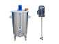 Preview: 250L electrically heated stainless steel mixing tank with propeller mixer