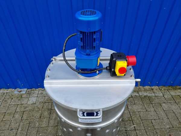 109L heat-/coolable stainless steel mixing tank with anchor agitator