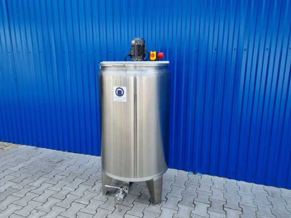 337L heat-/coolable stainless steel mixing tank with insulation and dissolver