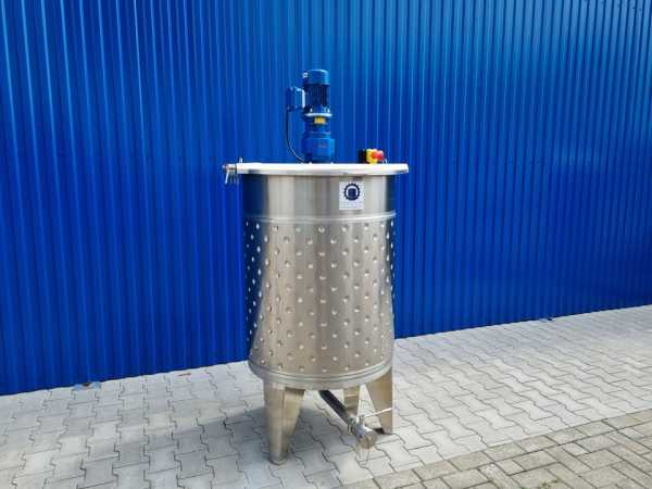 510L heat-/coolable stainless steel mixing tank with anchor agitator