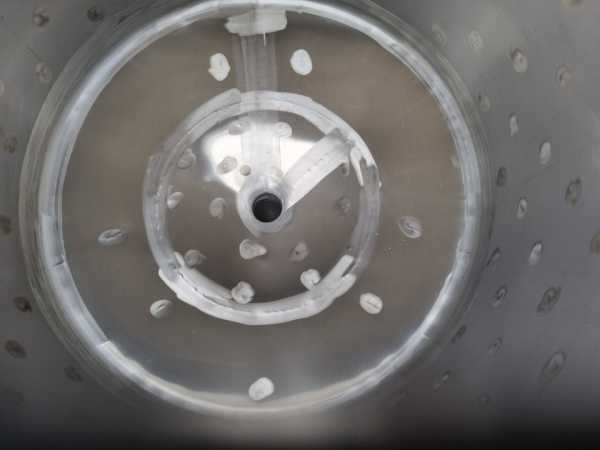 221L heat-/coolable stainless steel mixing tank with anchor agitator