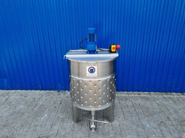221L heat-/coolable stainless steel mixing tank with anchor agitator