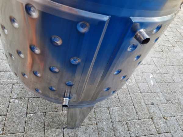 221L heat-/coolable stainless steel mixing tank with anchor agitator