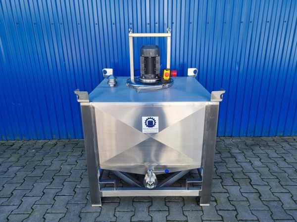 500L stainless steel vessel with dissolver