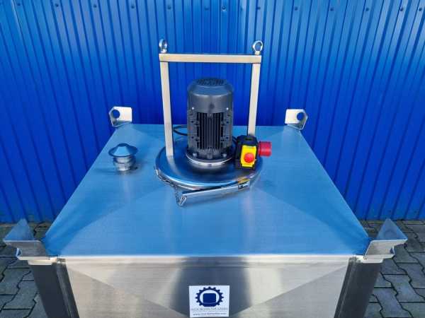 500L stainless steel vessel with dissolver