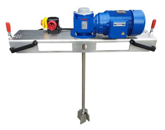 Container agitator type IBC-0170 suitable for liquids with up to 5000 mPas