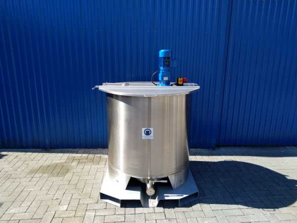 907L stainless steel transport vessel with paddle agitator