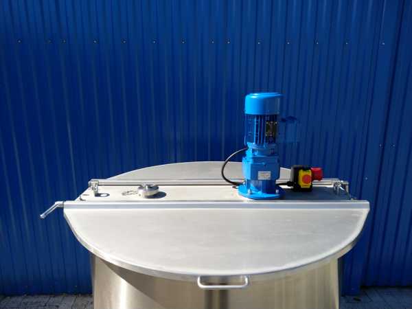 907L stainless steel transport vessel with paddle agitator