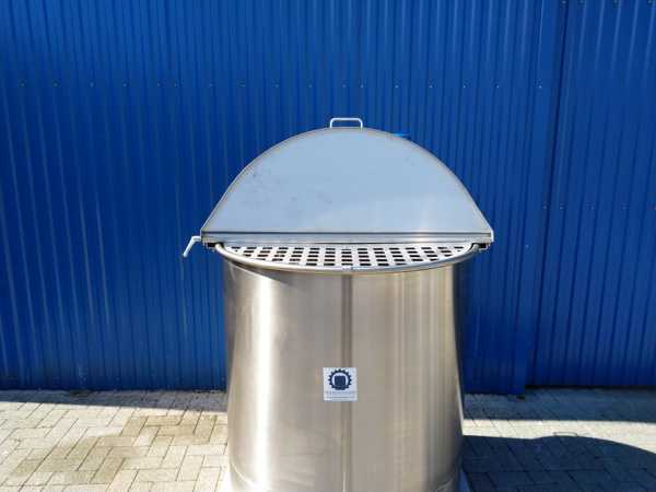 907L stainless steel transport vessel with paddle agitator