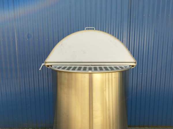 1224L stainless steel transport vessel with propeller mixer