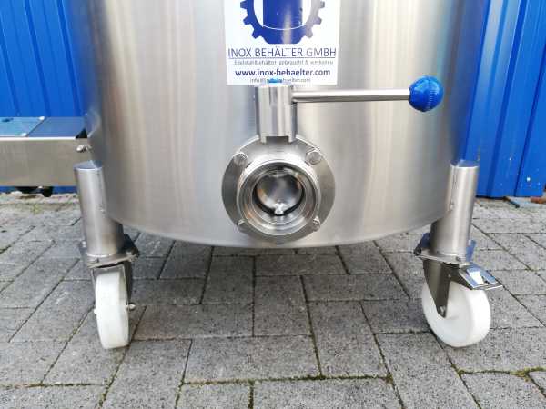 152L electrically heated stainless steel mixing tank with dissolver