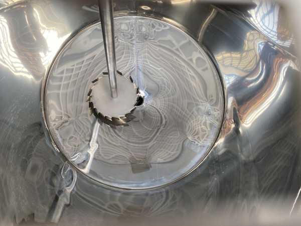 510L stainless steel agitator vessel with dissolver