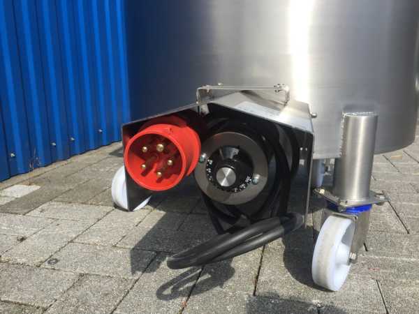 152L elektrisch beheizter Behälter auf Rollen