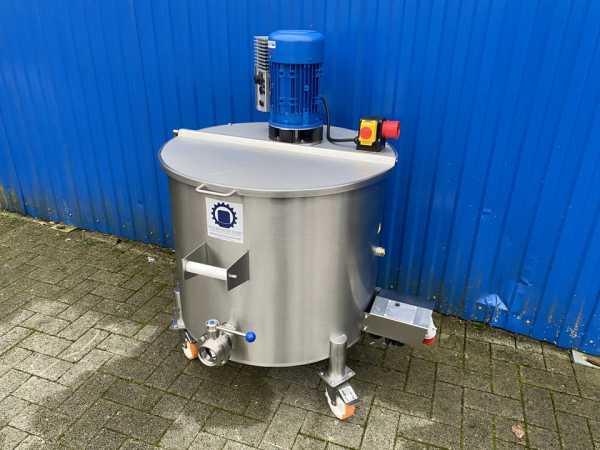 200L electrically heated stainless steel mixing tank with dissolver