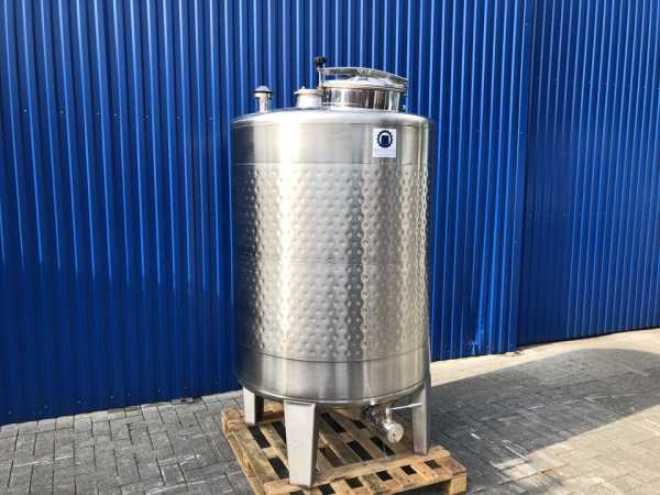 1305L heat-/coolable stainless steel tank with thermoplate
