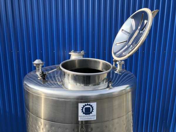 1305L heat-/coolable stainless steel tank with thermoplate