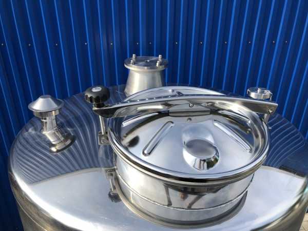 1305L heat-/coolable stainless steel tank with thermoplate