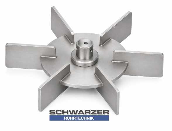 6-blade disc agitator