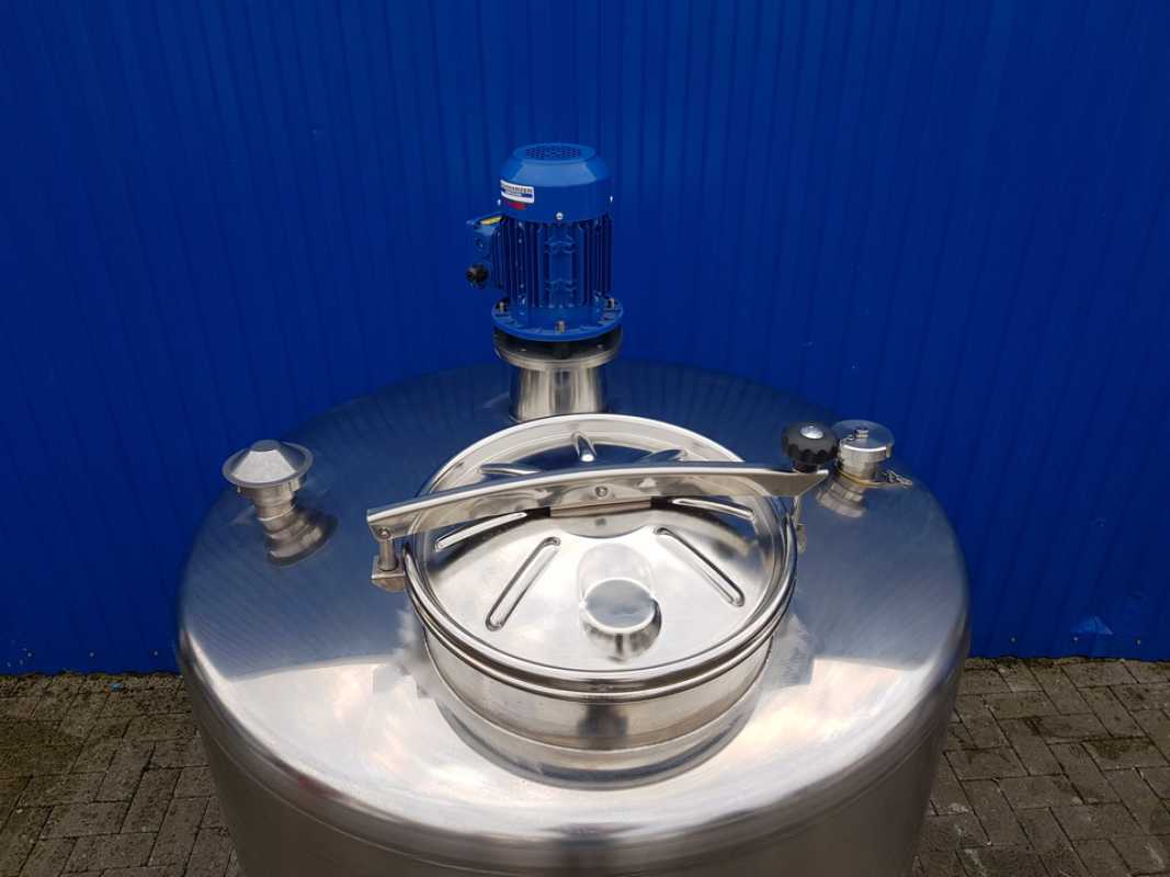 1000L Edelstahlbehälter mit Propellerrührwerk