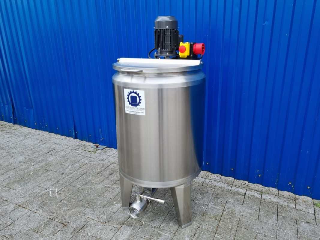 109L heat-/coolable stainless steel mixing tank with insulation and dissolver