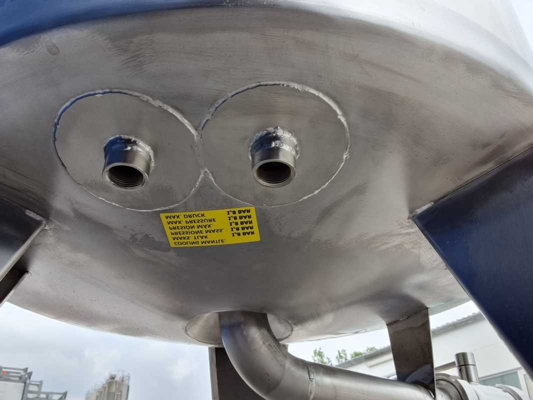 337L heat-/coolable stainless steel mixing tank with insulation