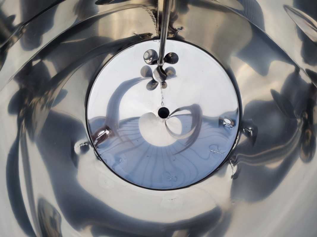 510L stainless steel agitator tank with propeller mixer