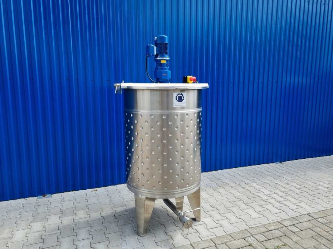 510L heat-/coolable stainless steel mixing tank with anchor agitator