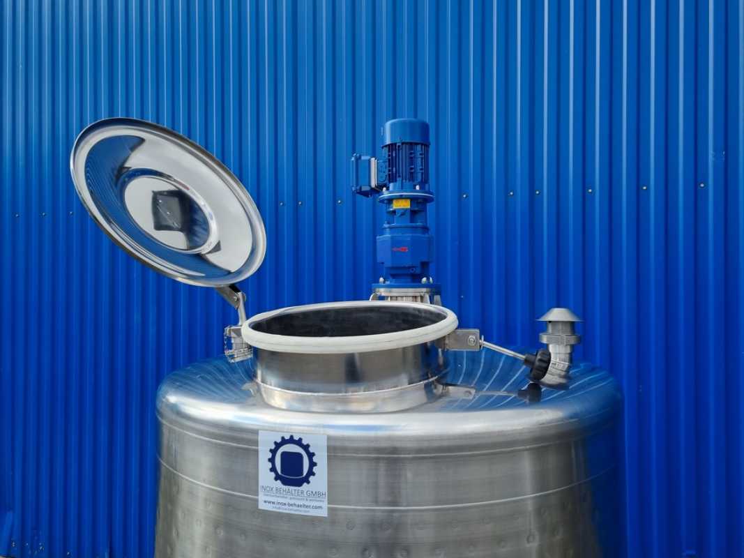 1000L heiz-/kühlbarer Edelstahl Rührwerksbehälter mit Balkenrührwerk