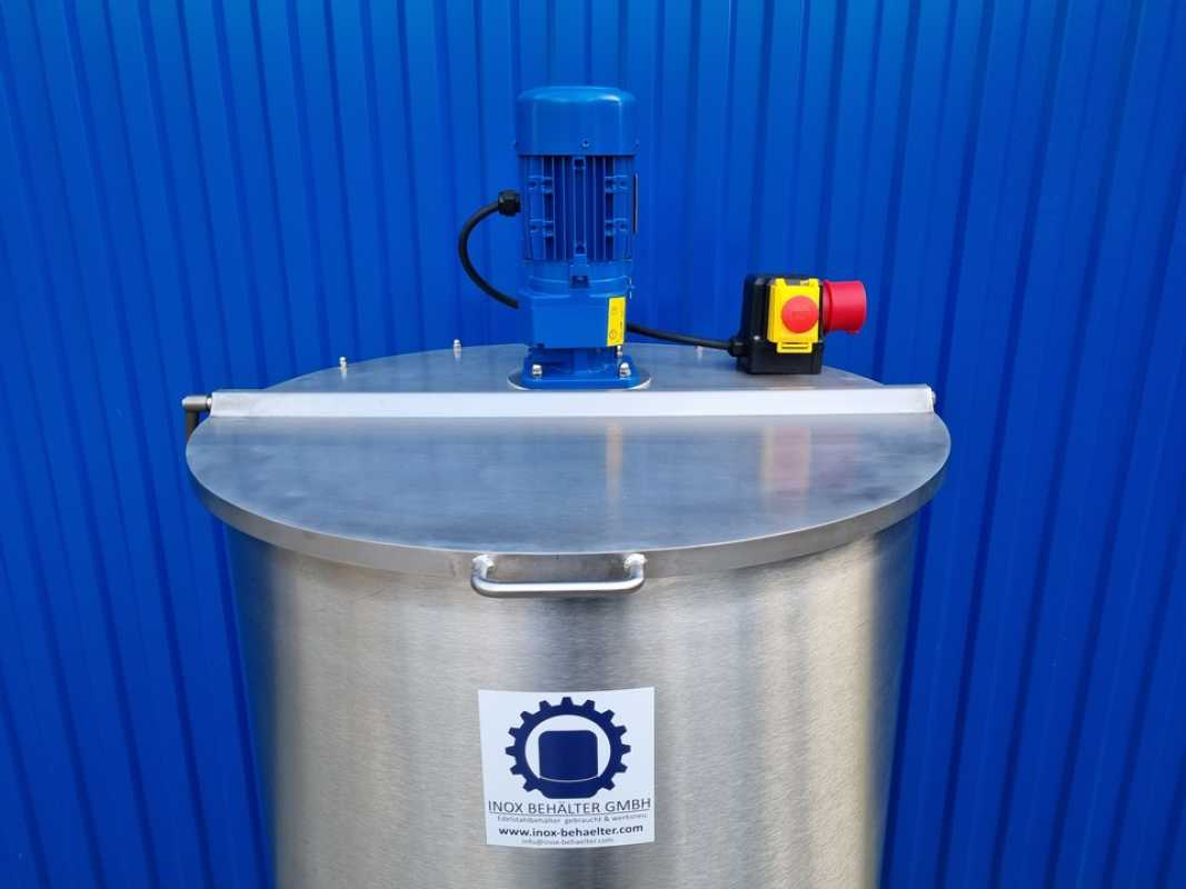 337L stainless steel transport vessel with paddle agitator