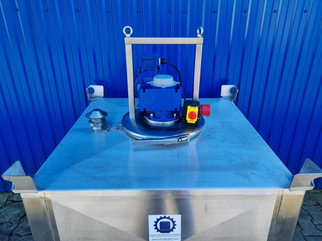 500L Edelstahl Transportbehälter mit Becherrührwerk