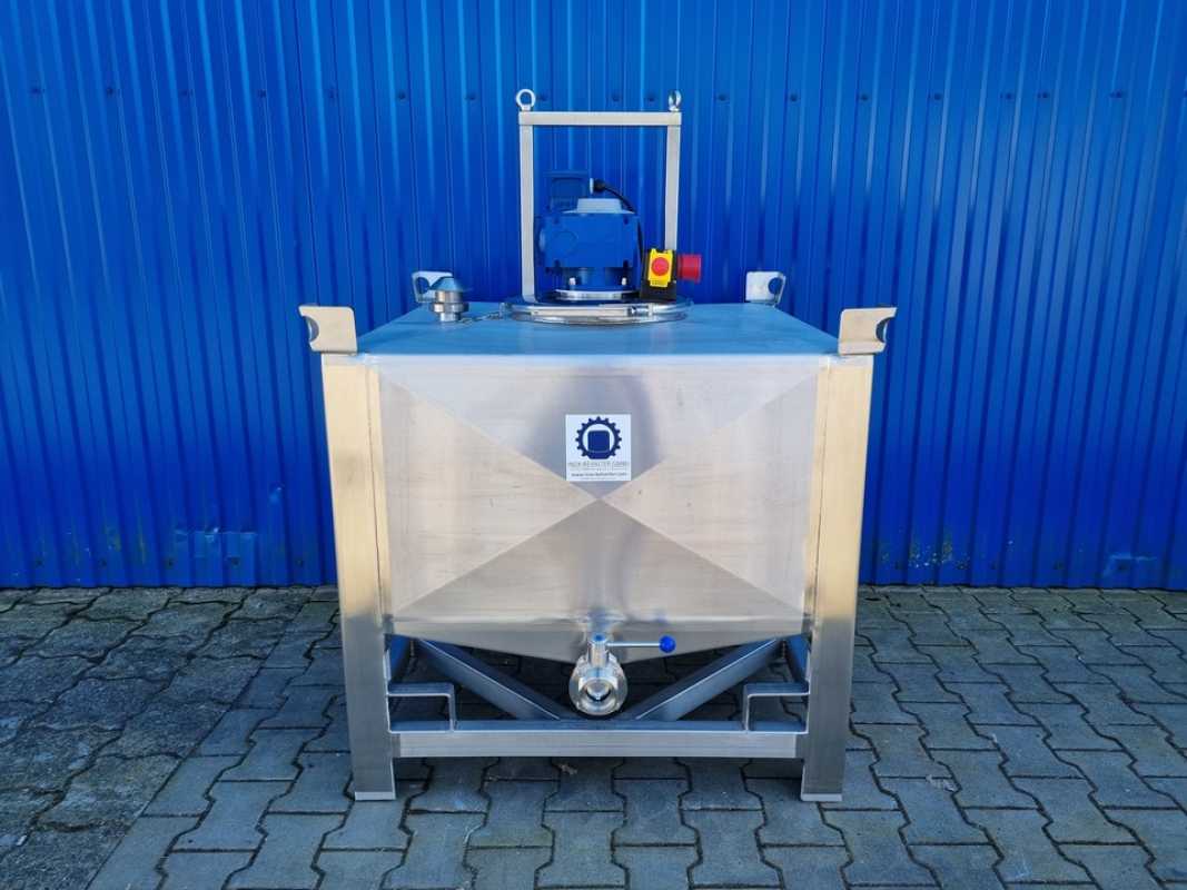 500L Edelstahl Transportbehälter mit Becherrührwerk