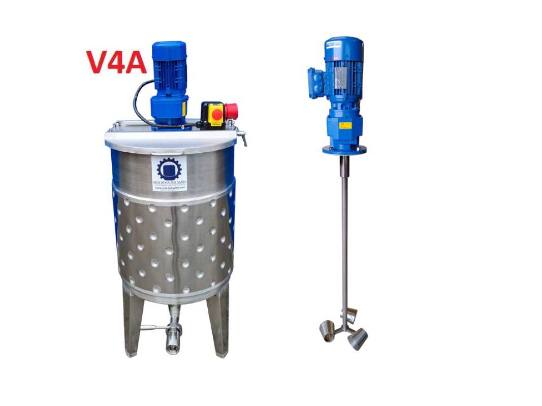 109L heiz-/kühlbarer Edelstahl Rührwerksbehälter mit Becherrührwerk