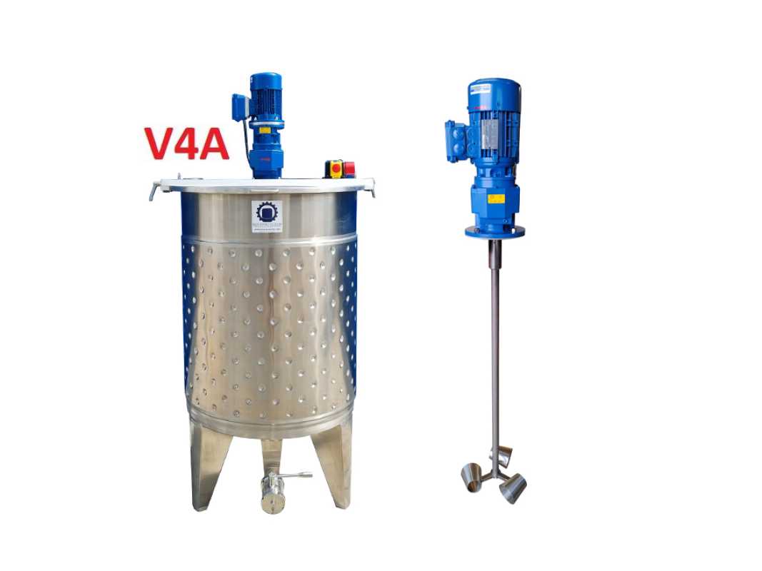 510L heat-/coolable stainless steel mixing tank with cup stirrer agitator