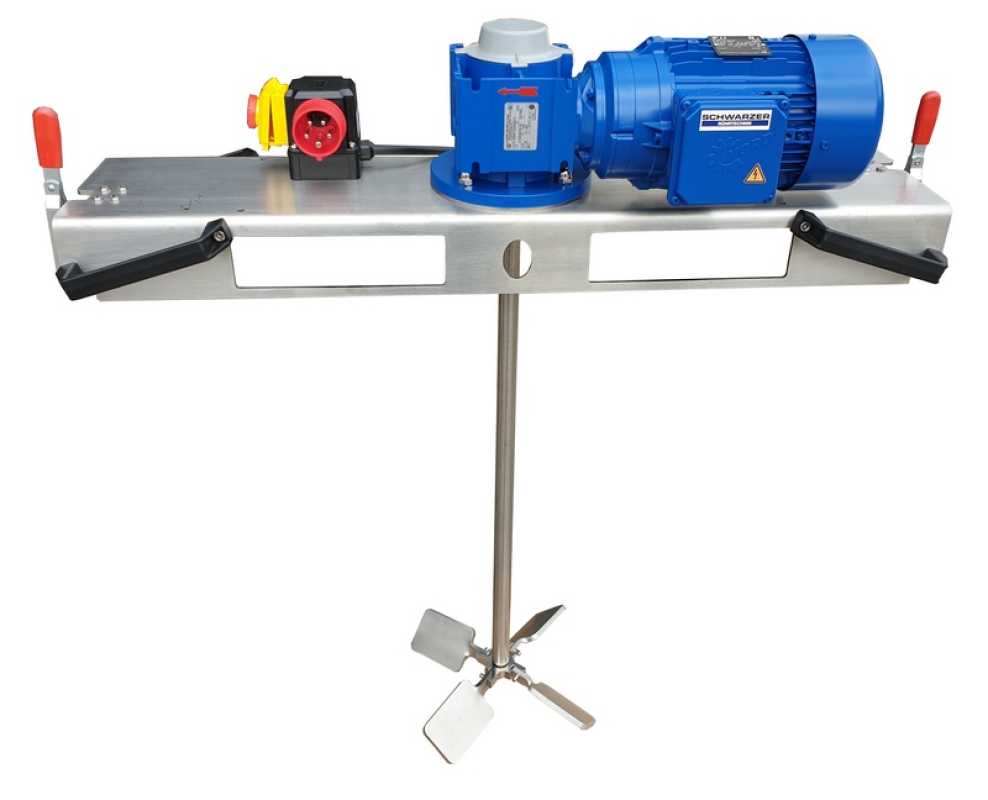 Container agitator type IBC-0170 suitable for liquids with up to 5000 mPas