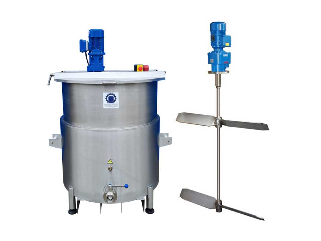 545L  elektrisch beheizter Rührwerksbehälter mit Balkenrührwerk