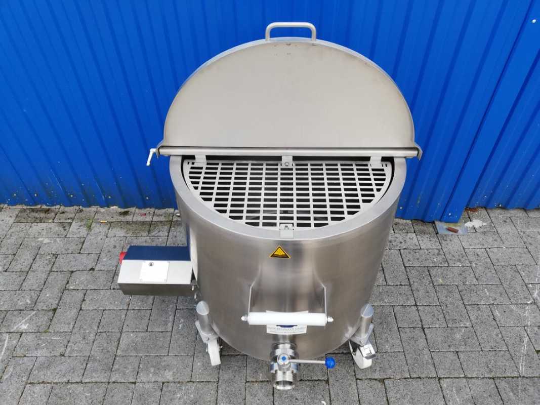 152L electrically heated stainless steel mixing tank with dissolver