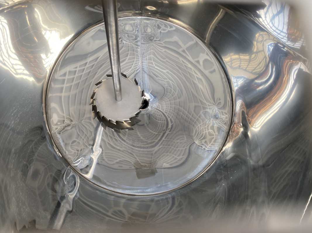 510L stainless steel agitator vessel with dissolver