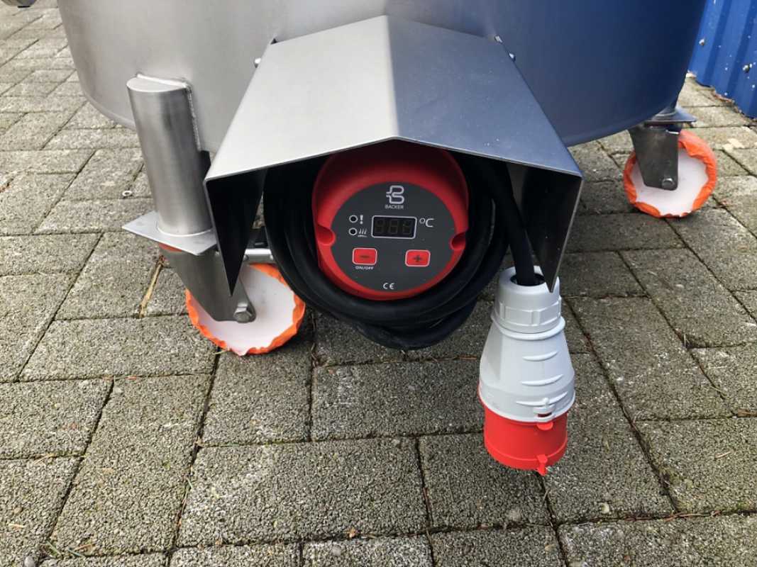 200L elektrisch beheizter Behälter auf Rollen