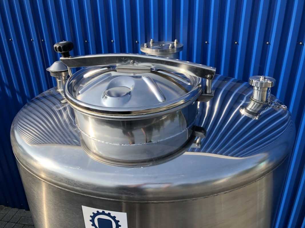 1305L stainless steel vessel with agitator mount