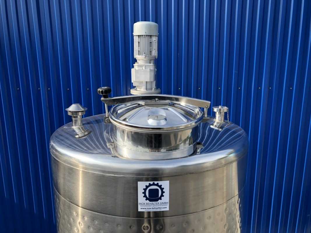 1305L Edelstahlbehälter mit Thermoplate und Balkenrührwerk
