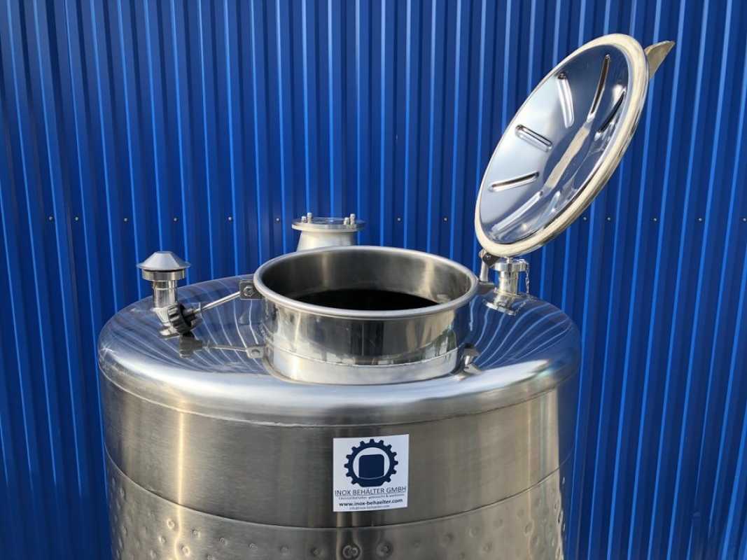 1305L heat-/coolable stainless steel tank with thermoplate