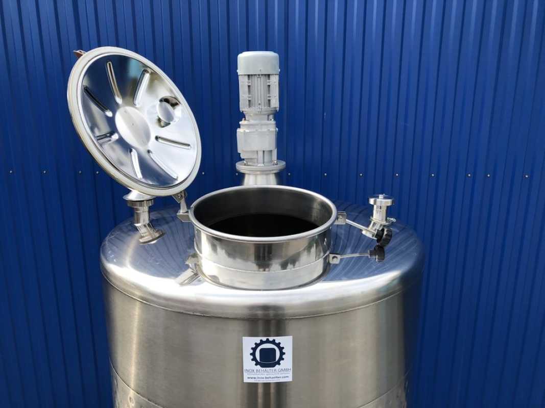 1533L Edelstahlbehälter mit Thermoplate und Becherrührwerk