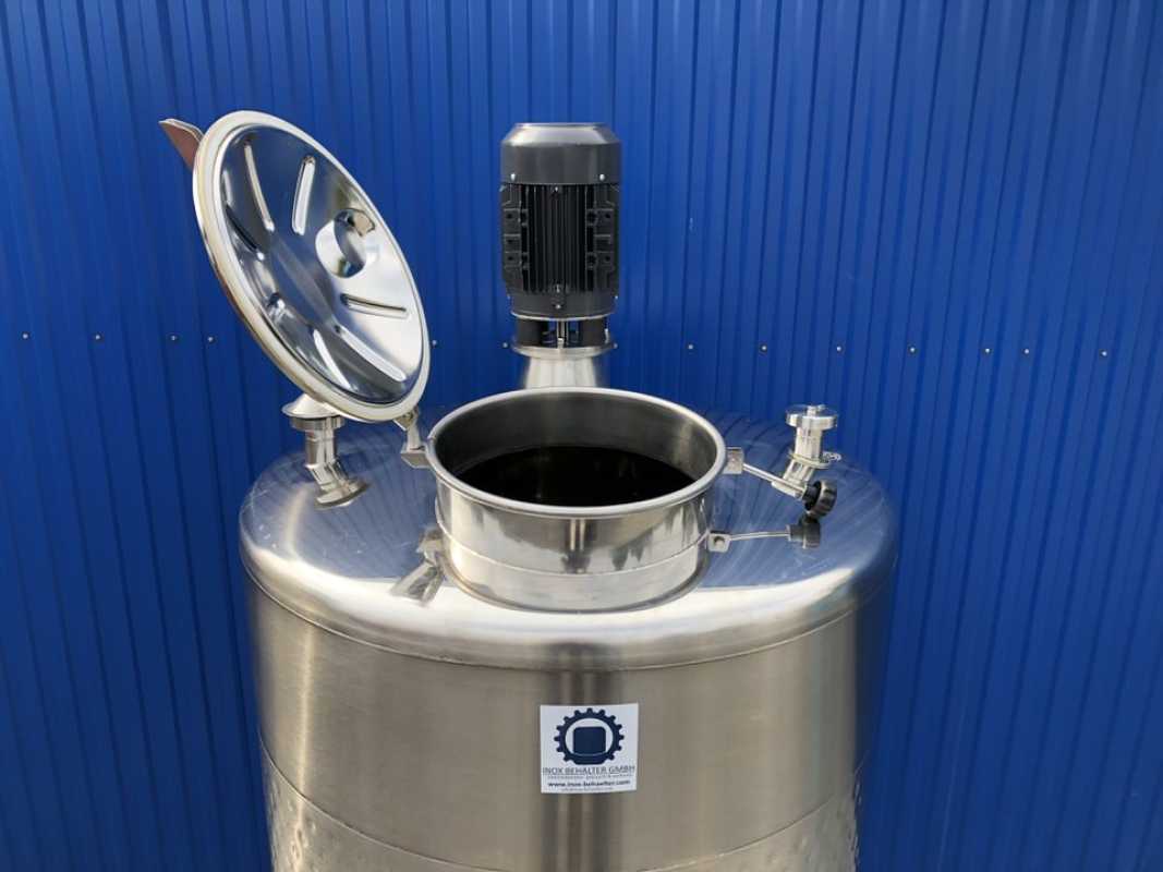 1533L Edelstahlbehälter mit Thermoplate und Dissolver