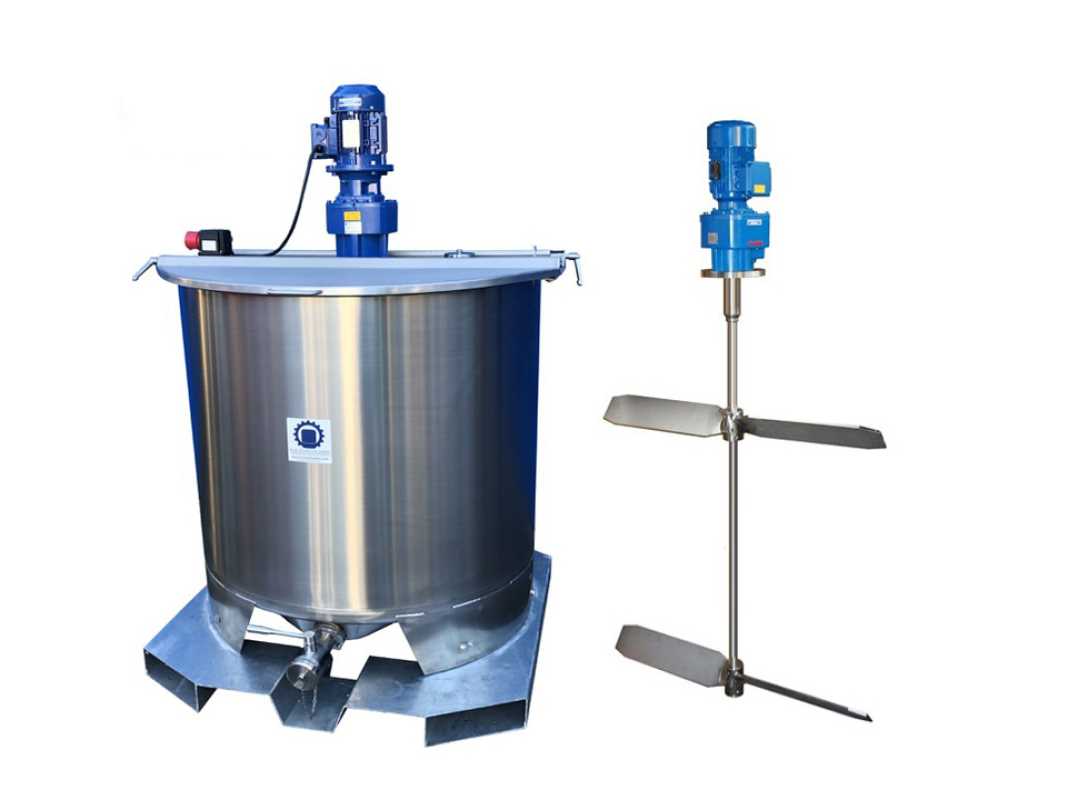 907L stainless steel transport vessel with paddle agitator