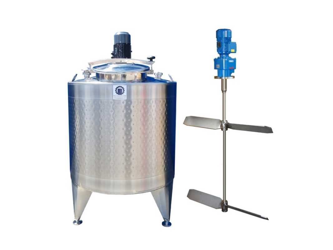 1233L heiz-/kühlbarer Edelstahlbehälter mit Termoplate und Balkenrührwerk