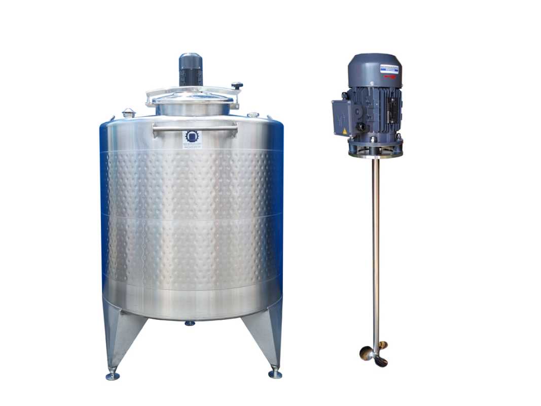 2266L heat-/coolable stainless steel vessel with propeller mixer
