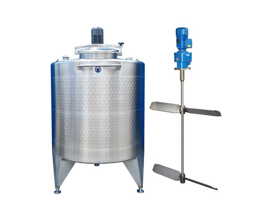 2266L heiz-/kühlbarer Edelstahlbehälter mit Thermoplate und Balkenrührwerk
