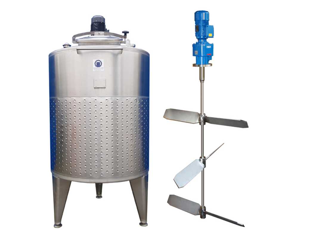 2609L heiz-/kühlbarer Edelstahlbehälter mit Balkenrührwerk
