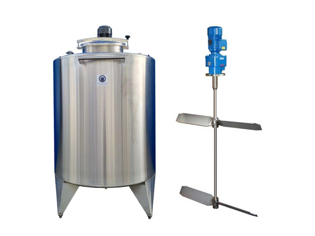 2609L Stainless steel vessel with paddle agitator