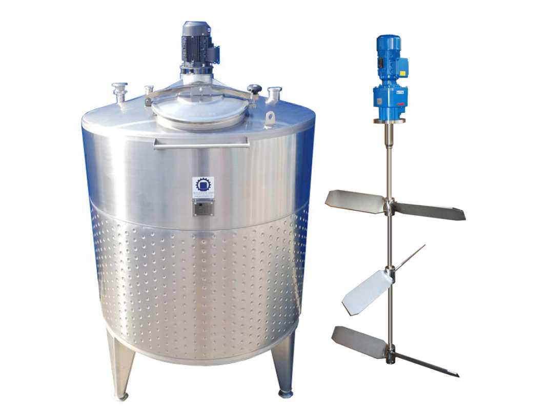 3300L heiz-/kühlbarer Edelstahl Rührwerksbehälter mit Balkenrührwerk